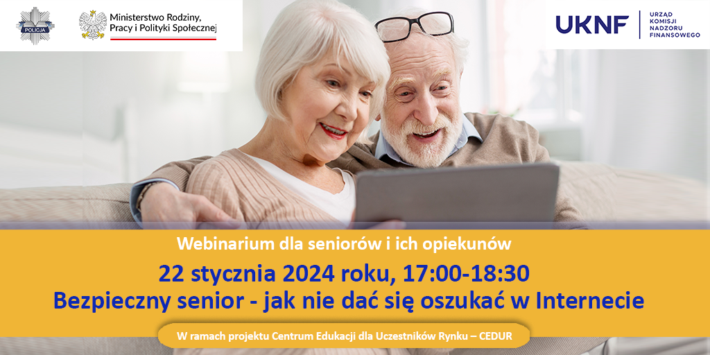 Webinarium dla seniorów i ich opiekunów